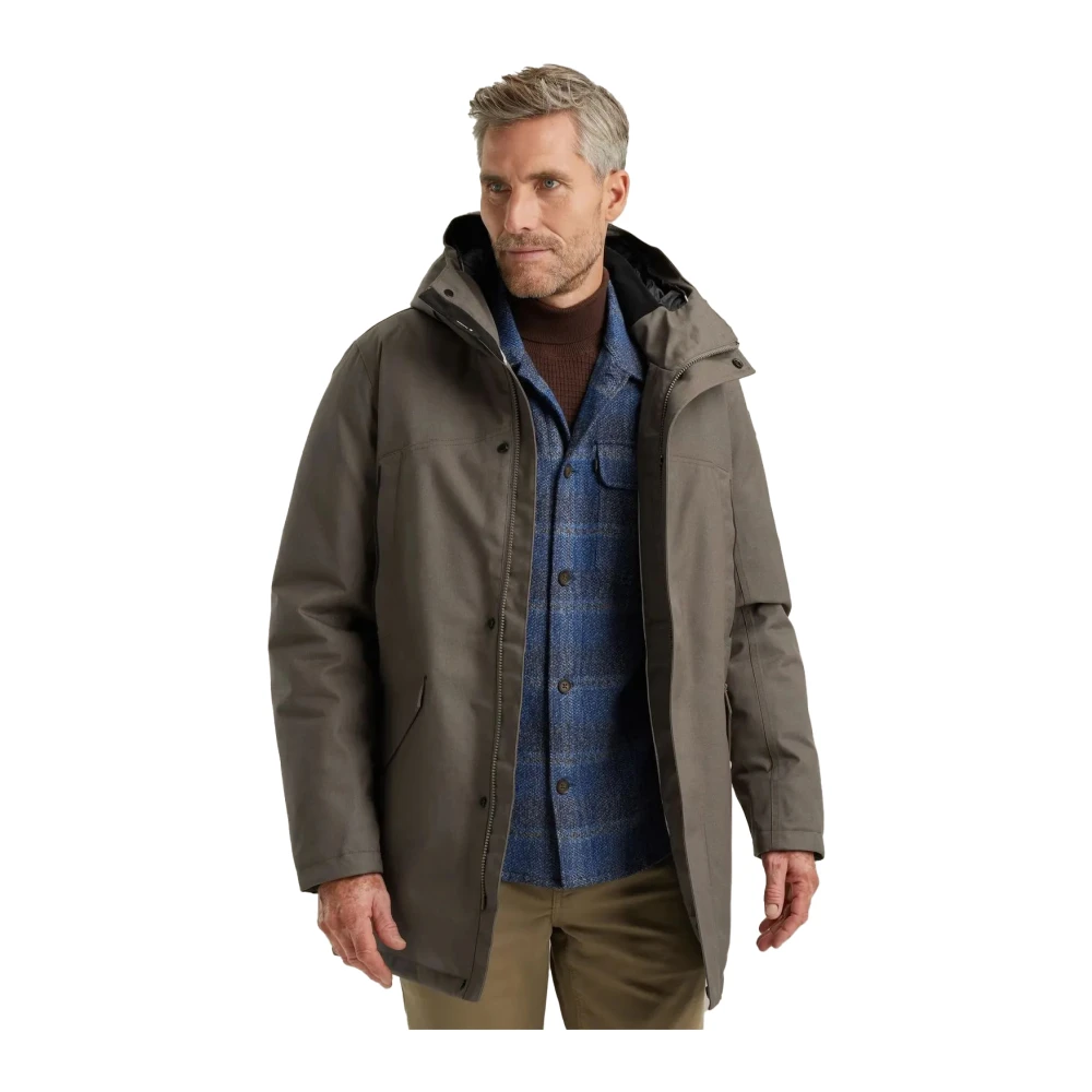 Vanguard Bruine Winterjas Stijlvol Ontwerp Brown Heren