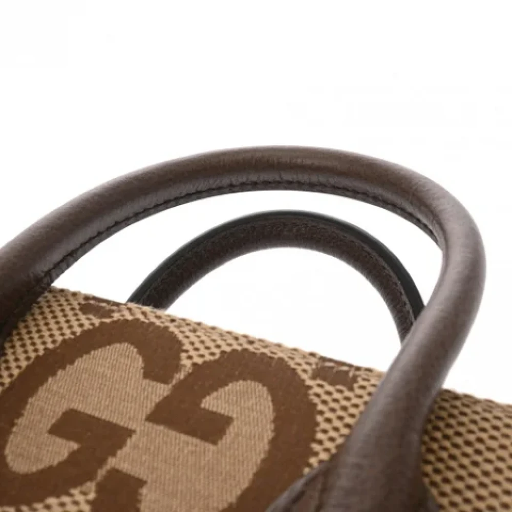 Gucci Vintage Pre-owned Canvas gucci-bags Beige Dames