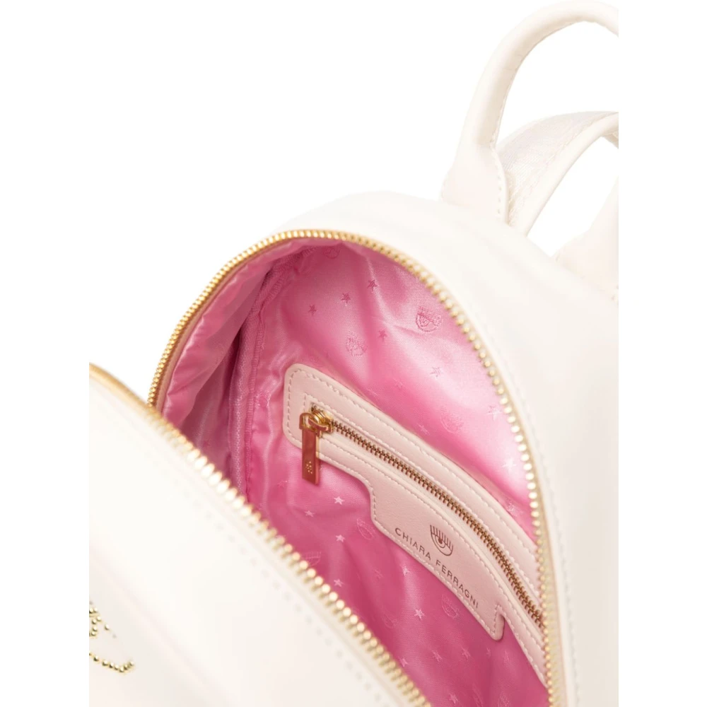 Chiara Ferragni Collection Witte Bucket Bag Rugzak voor Vrouwen White Dames