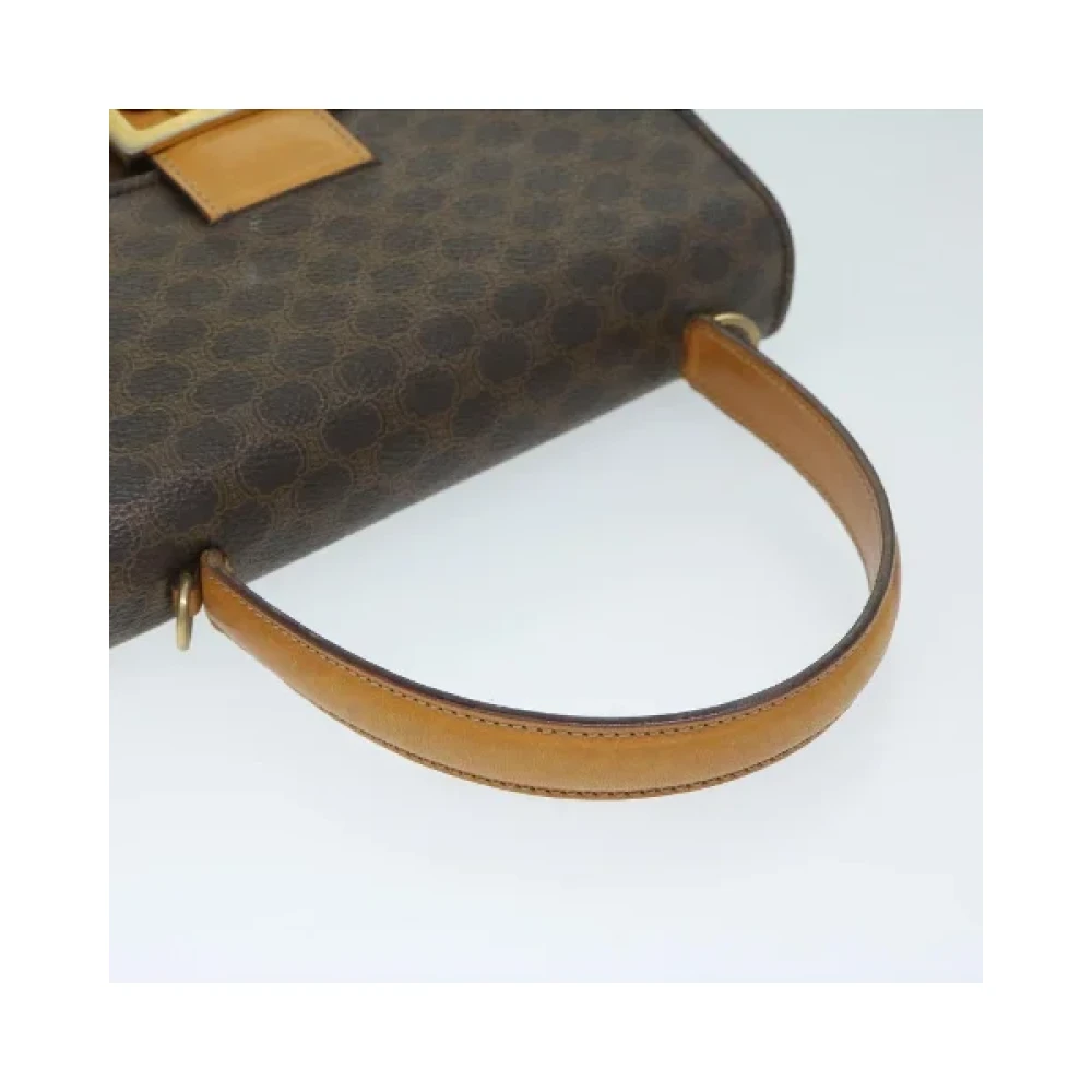 Celine Vintage Pre-owned Fabric handbags Brown Dames
