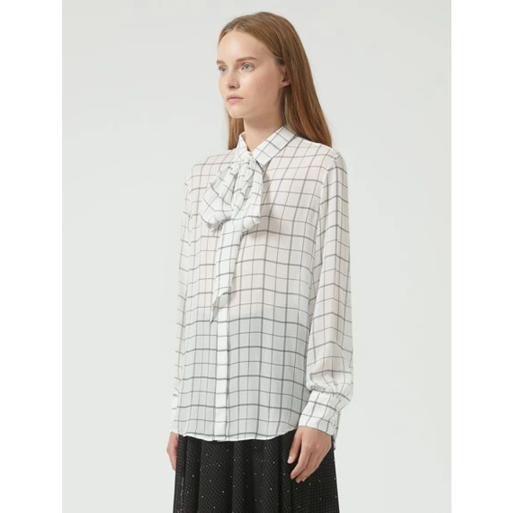 SPORTMAX Carezza Shirt 100% Viscose White Dames