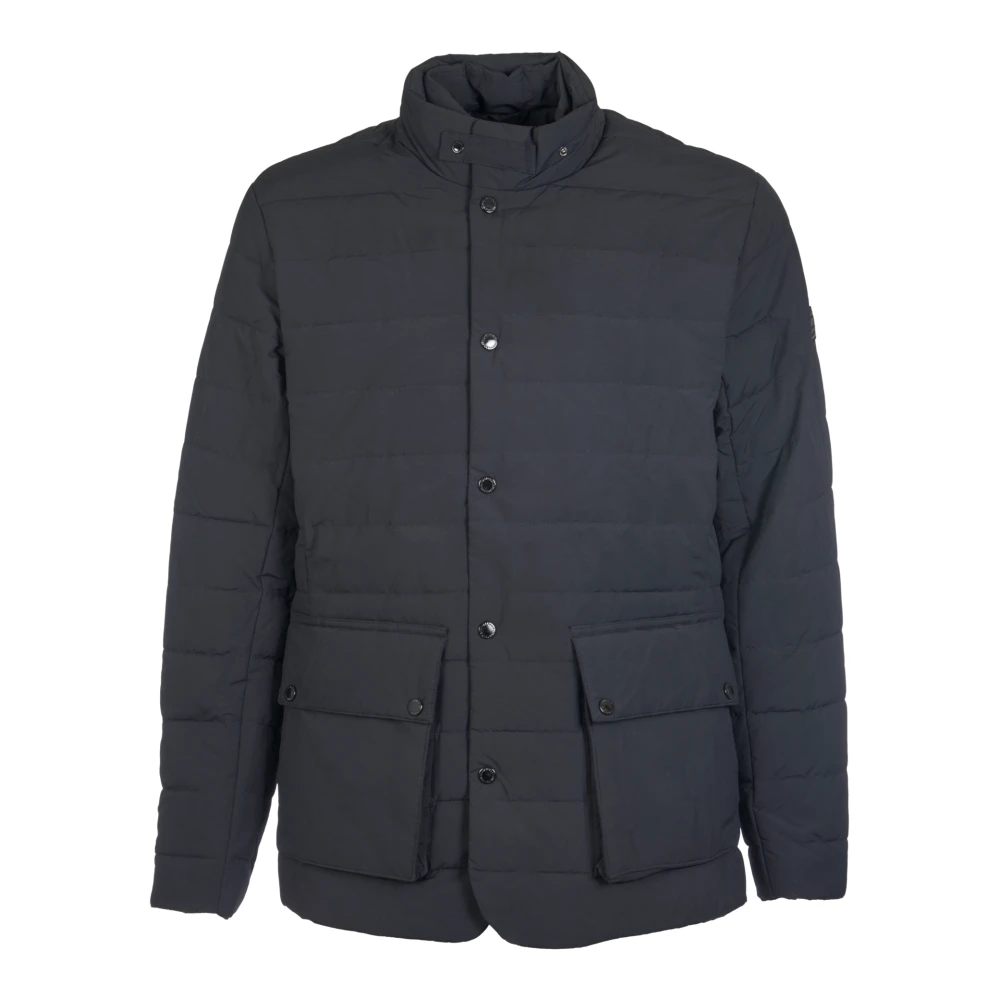 Barbour Zwarte Fleetham Puffer Jas Black Heren