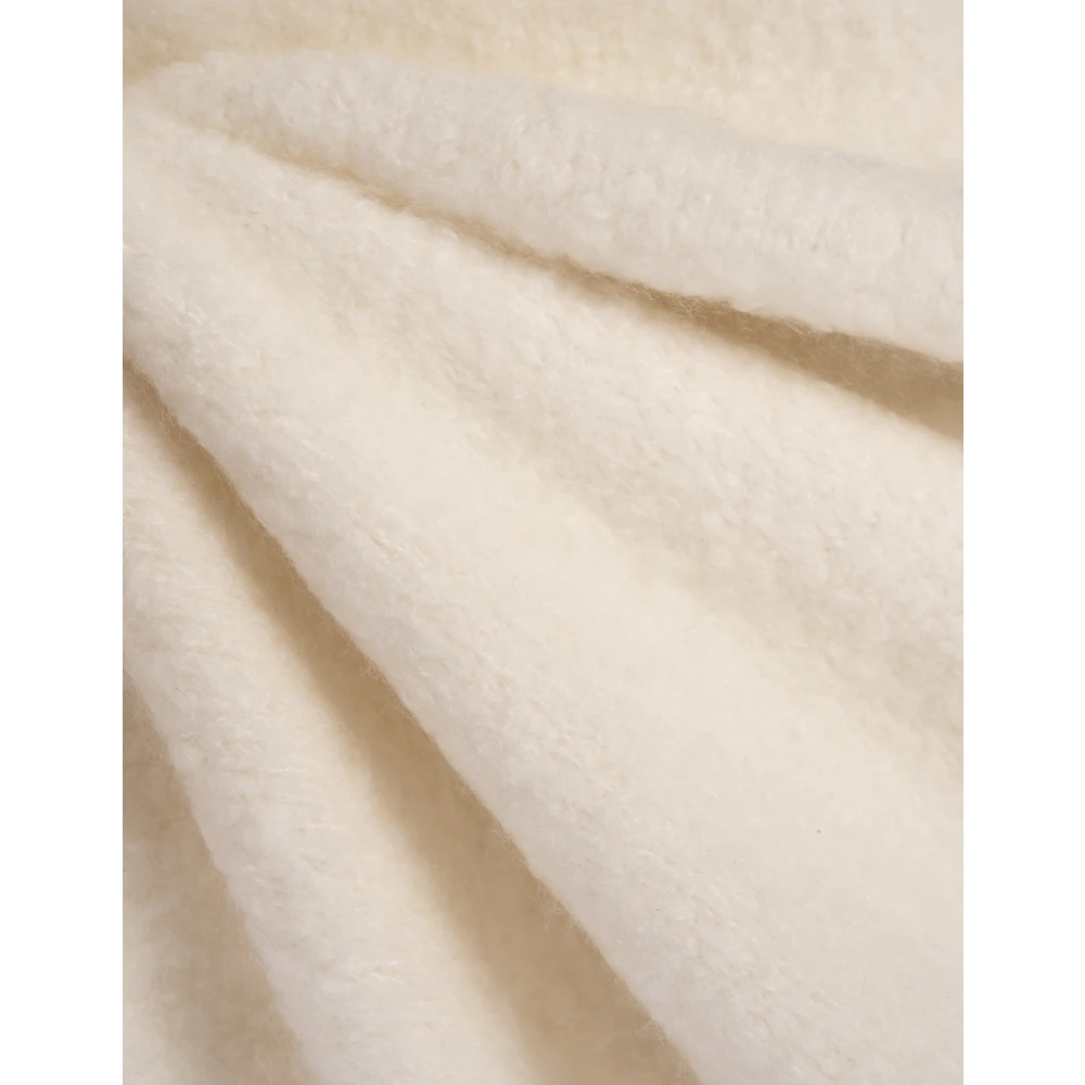 Fabiana Filippi Witte Cashmere Zijde Bouclé Vest Beige Dames