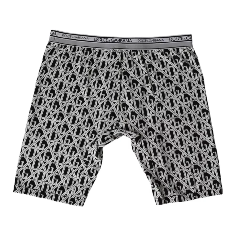 Dolce & Gabbana Zwarte Boxershorts Ondergoed Gray Heren