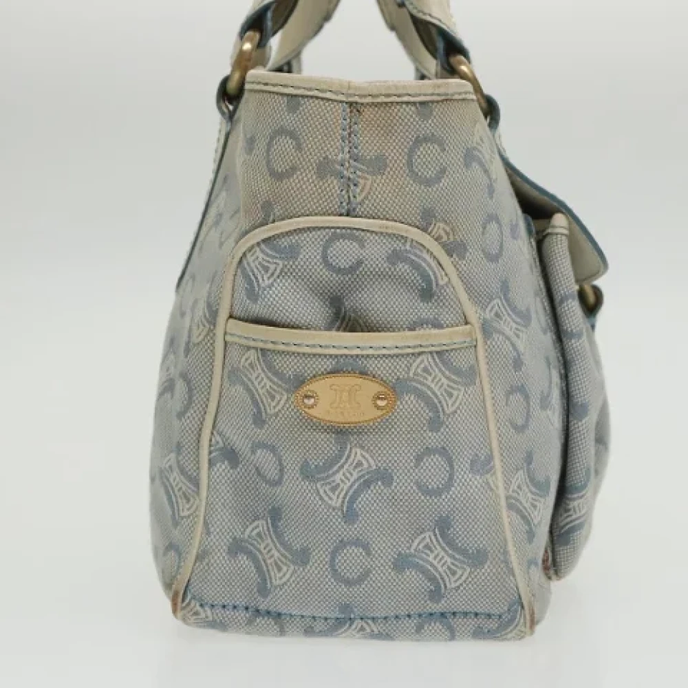 Celine Vintage Pre-owned Canvas handbags Blue Dames