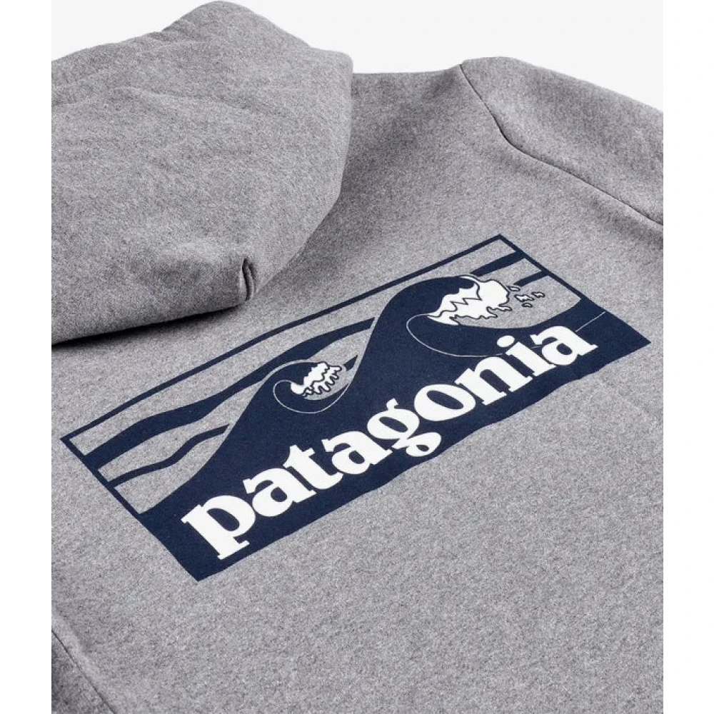 Patagonia Logo Uprisal Hoody Gravel Heather Gray Heren