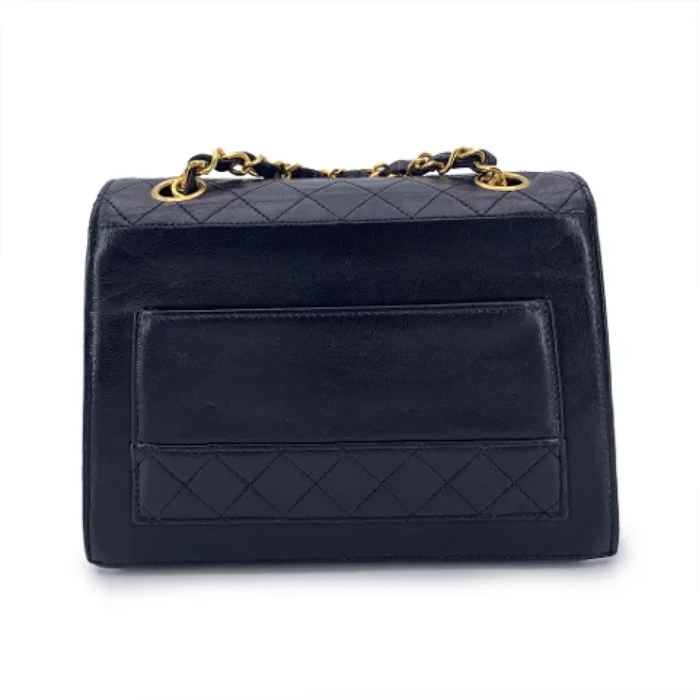 Chanel Vintage Pre-owned Leather crossbody-bags Black Dames