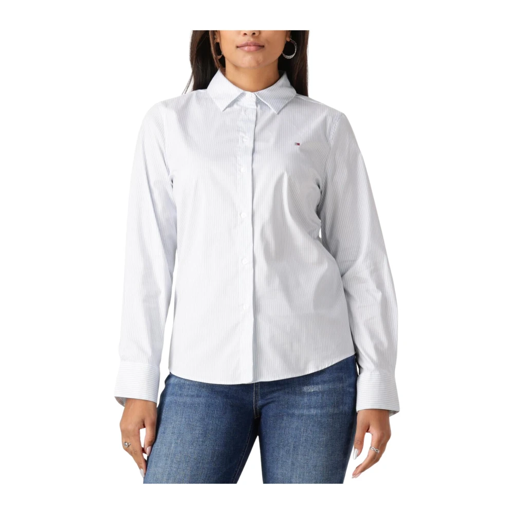 Tommy Hilfiger Regular fit overhemdblouse met doorknoopsluiting