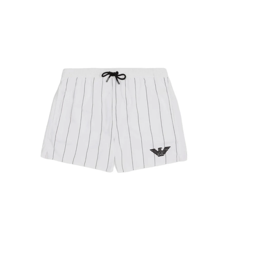 Emporio Armani Men's White Beachwear, 2XL, Beachwear 2117402R44269810