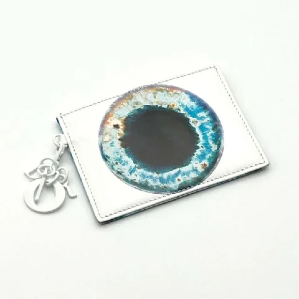 Dior Vintage Pre-owned Leather wallets White Heren