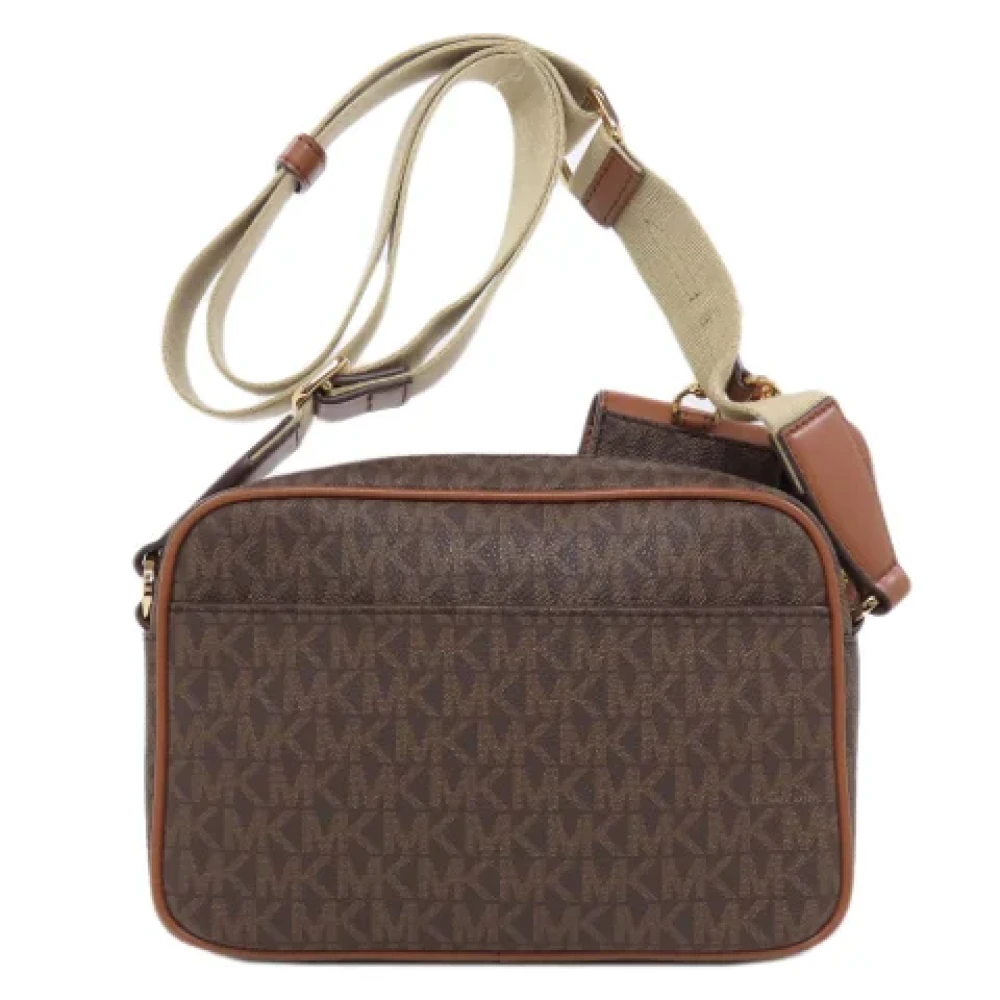 Michael Kors Pre-owned Canvas shoulder-bags Brown Dames