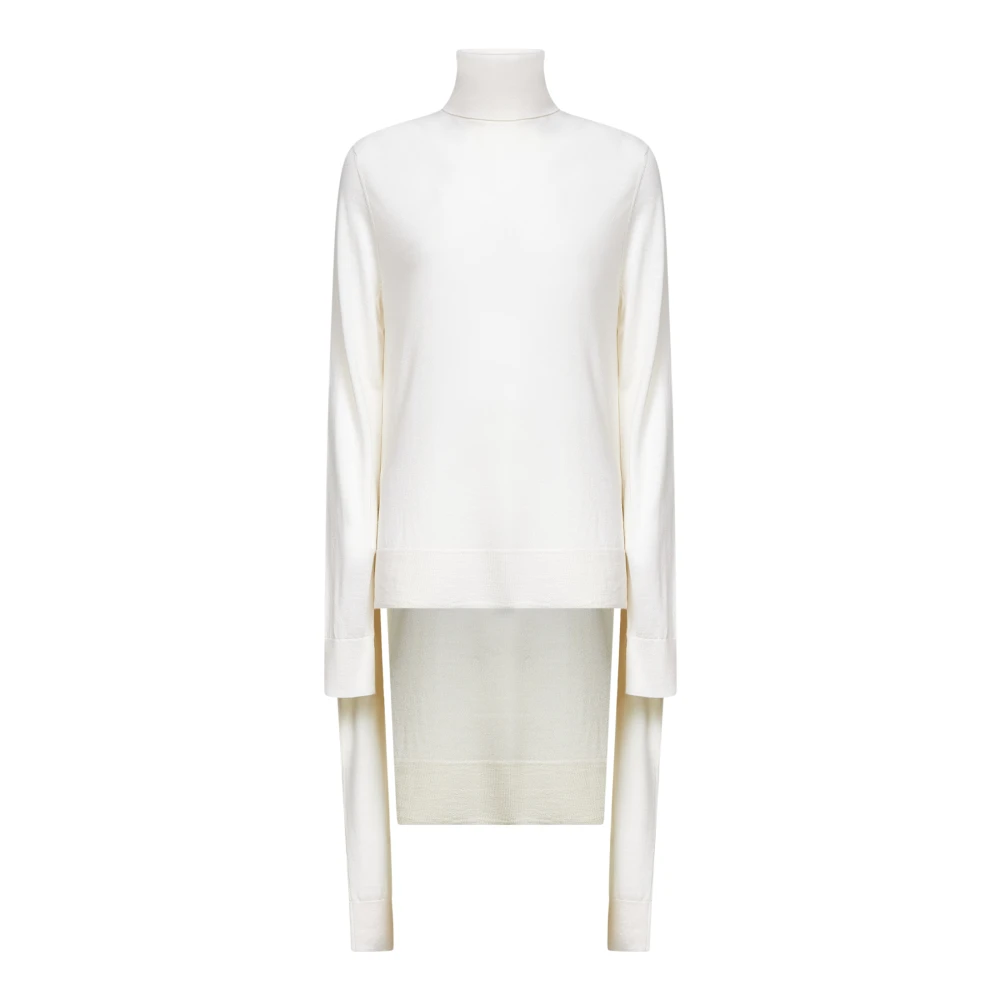 Totême Women's White Turtleneck Jumper - Turtlenecks - S - Knitwear