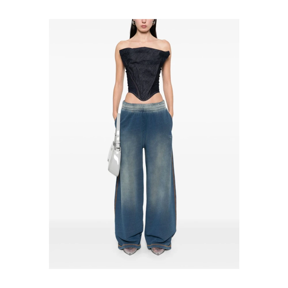 Diesel Blauwe Broek voor Vrouwen Blue Dames