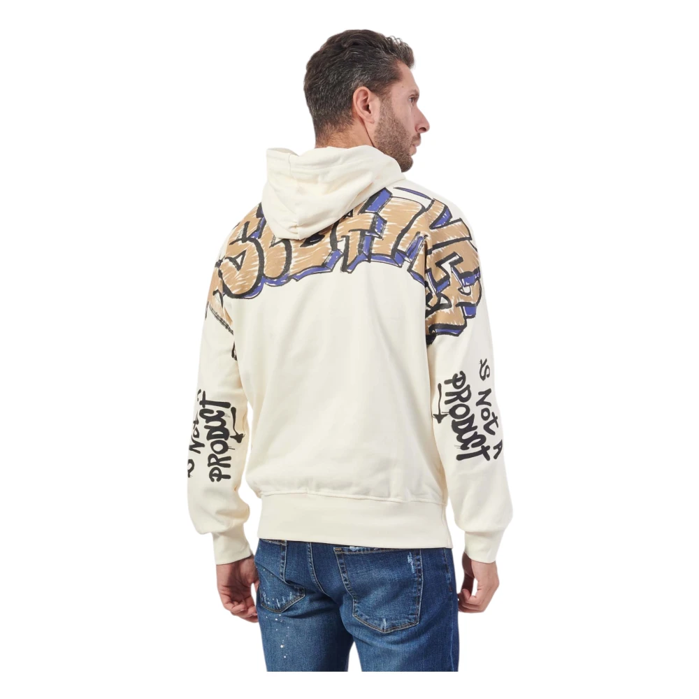 Disclaimer Katoenen hoodies voor mannen White Heren