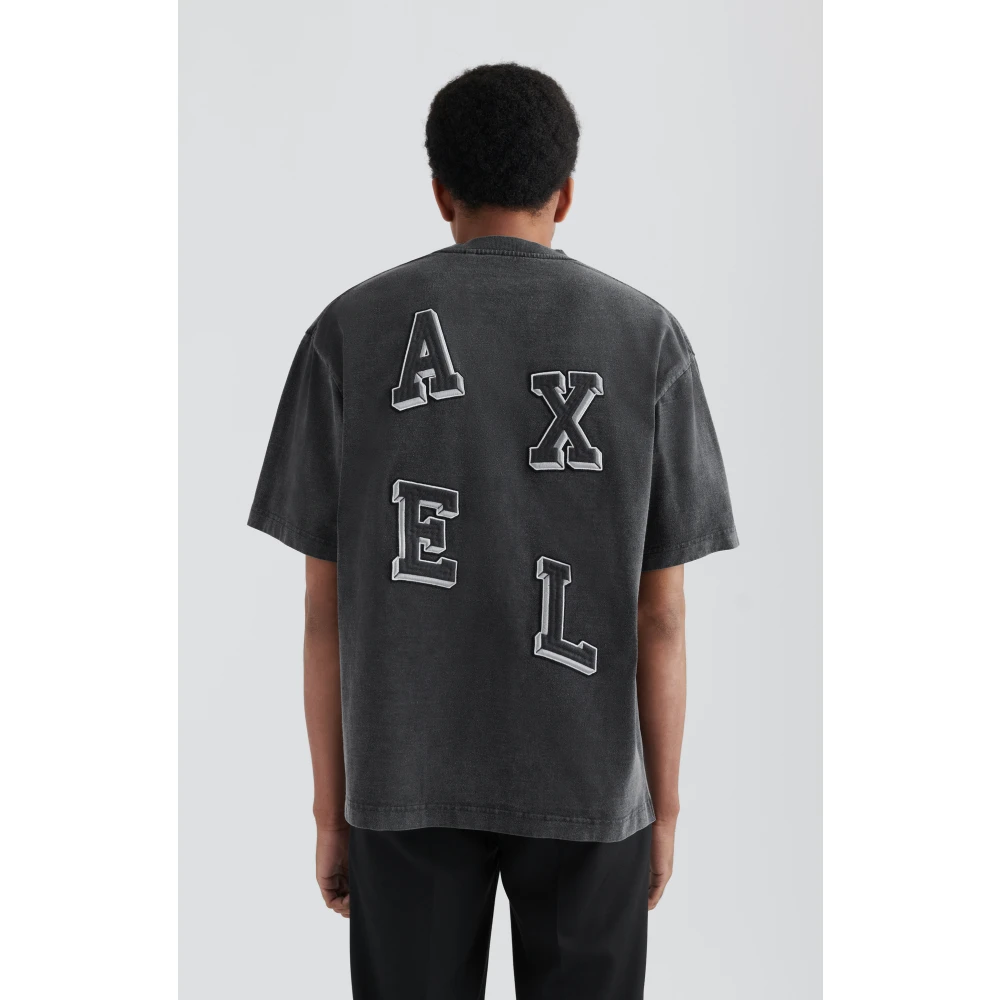 Axel Arigato Geborduurde Oversized T-shirt Black Heren