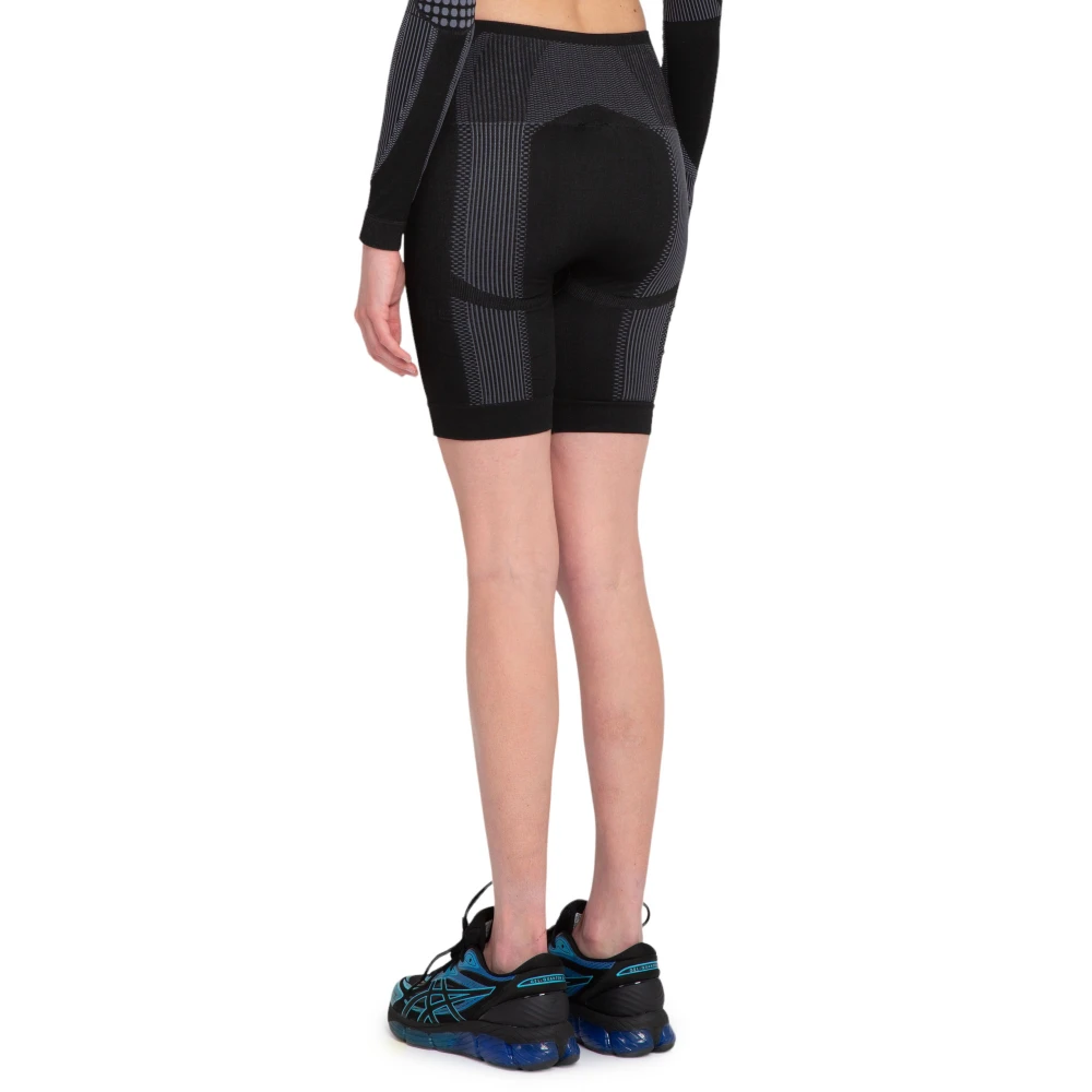 Misbhv Actieve Biker Shorts in Gedempt Zwart Black Dames