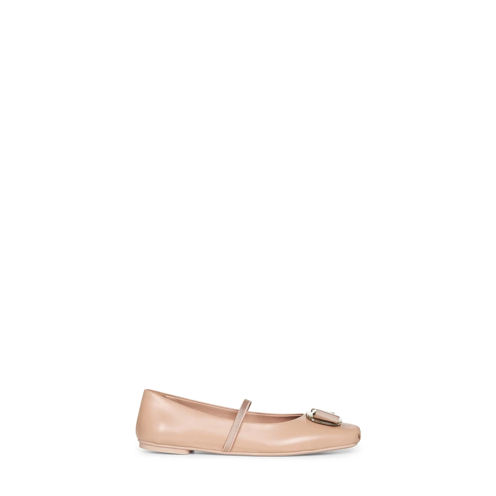 Ferragamo Women's Pink Flat Shoes