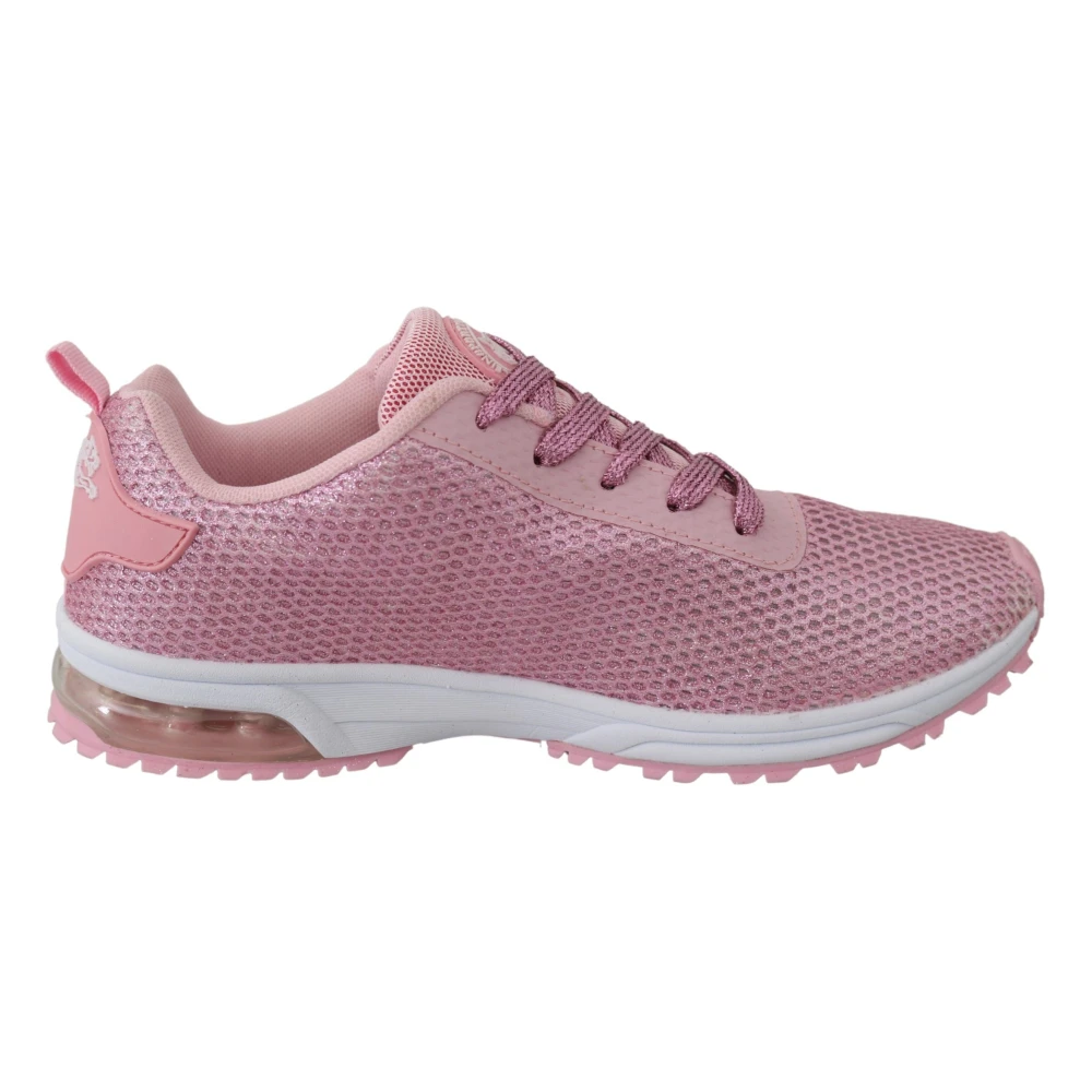 Plein Sport Elegant puderrosa High-Craft Sneakers Pink, Dam