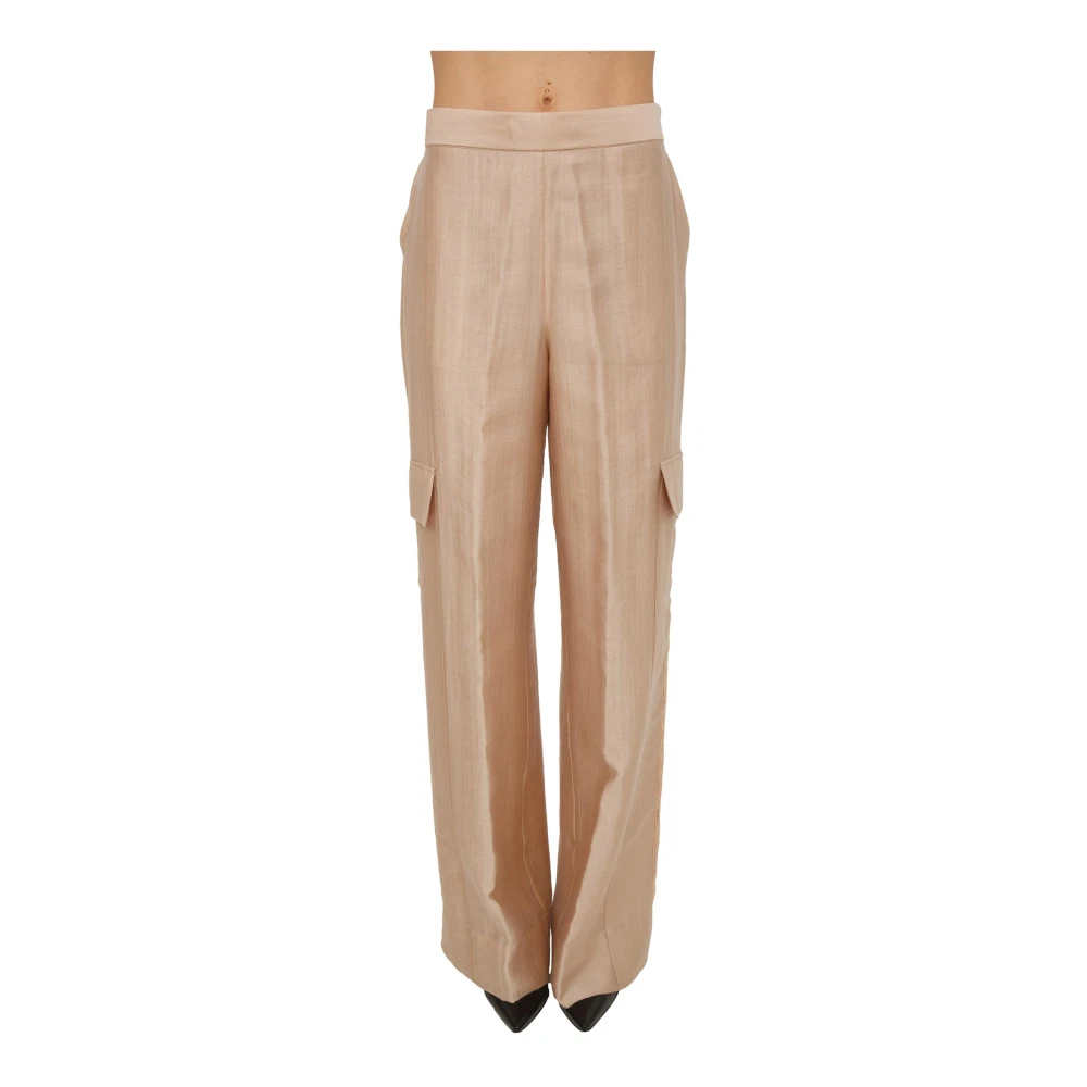 Blugirl Donna Beige Pantaloni, Xs, New,