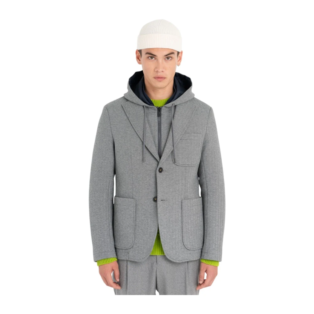Manuel Ritz Blazer Jas voor Heren Gray Heren