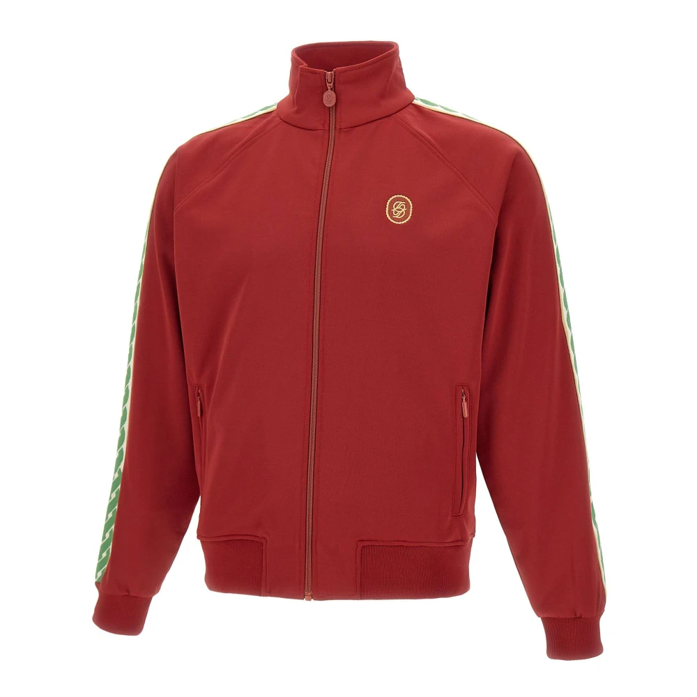 Drole de Monsieur Rode Katoenmix Sweatshirt met Rits Red Heren