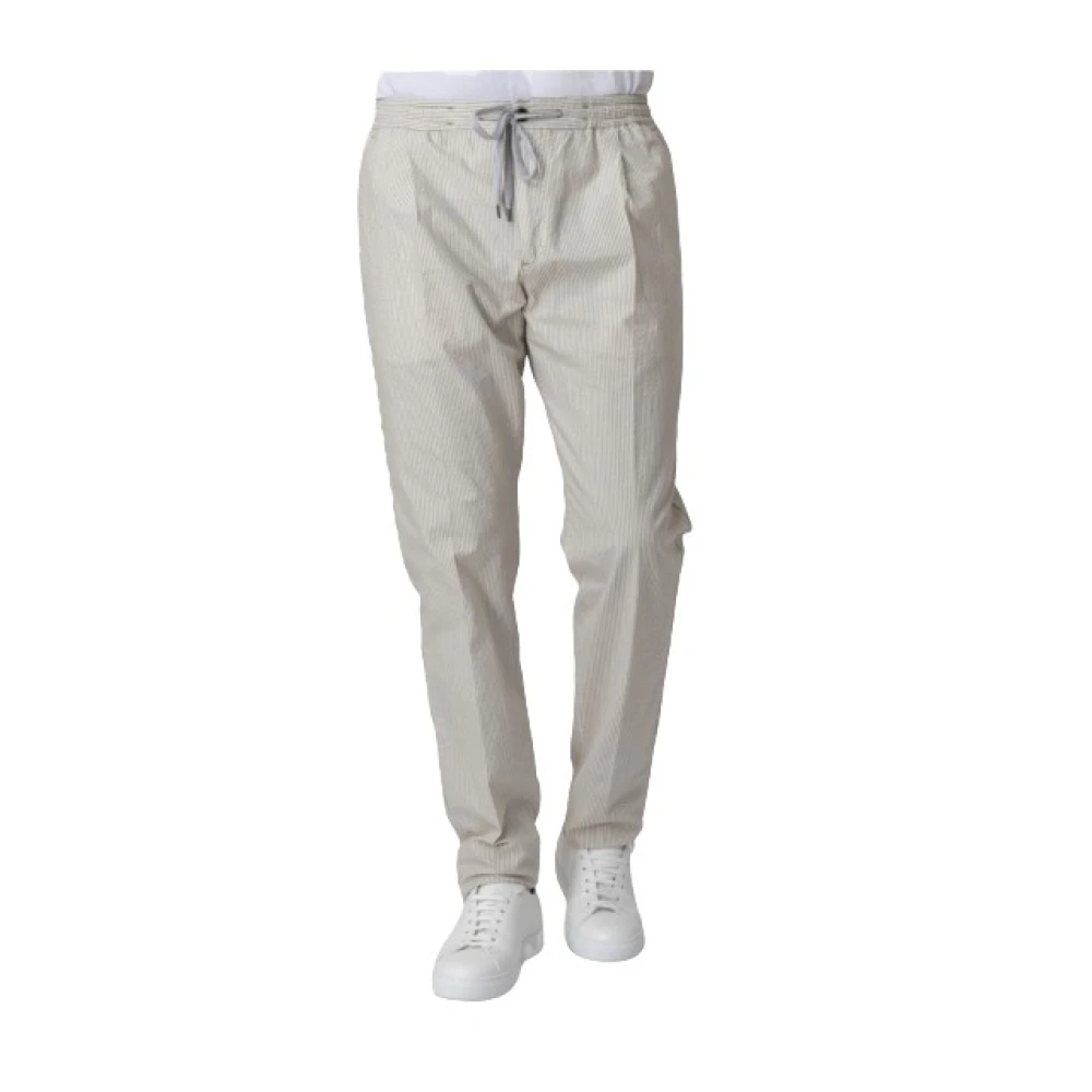 Pt Torino Mannelijk Beige Broeken Heren, 3XS, Pantalon Met Witte En Strepen