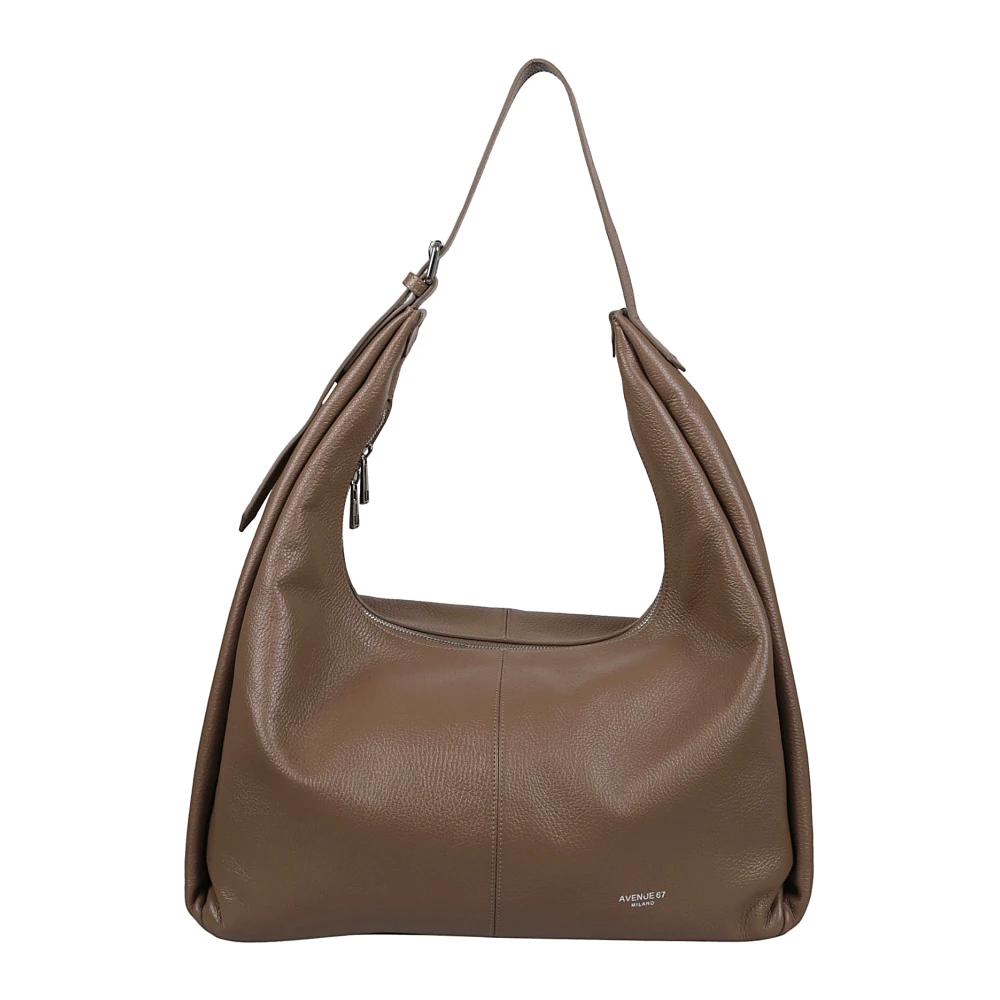 Avenue 67 Italiaanse Leren Handtassencollectie Brown Dames