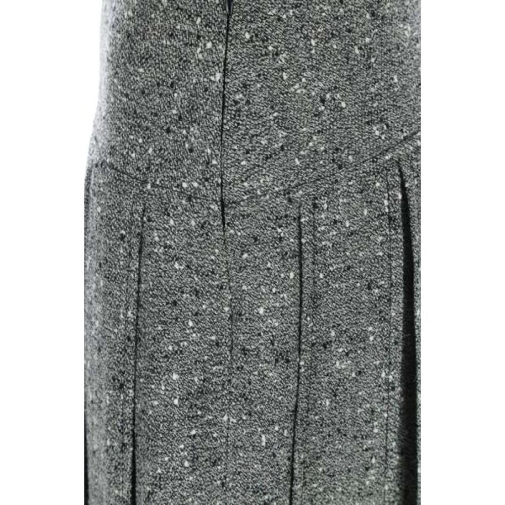 Durazzi Milano Grijze Geplooide Midi Rok met Studs en Metalen Oogjes Gray Dames