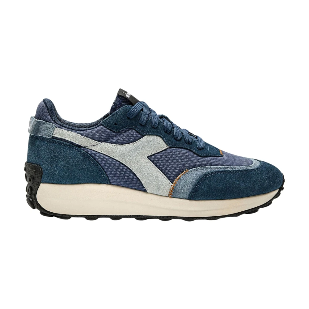 Diadora Men's Blue Suede Running Shoes - Sneakers - 11 Uk - Shoes