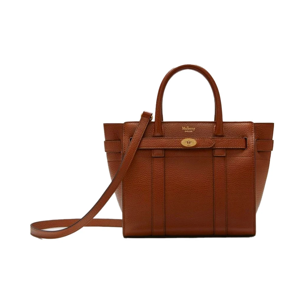 Mulberry Daisy Oak Tote Bag Brown Dames