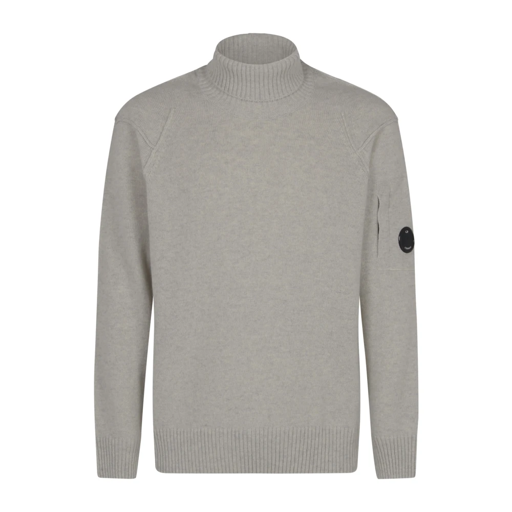 C.P. Company Lamswol Coltrui Gebreide Trui Gray Heren
