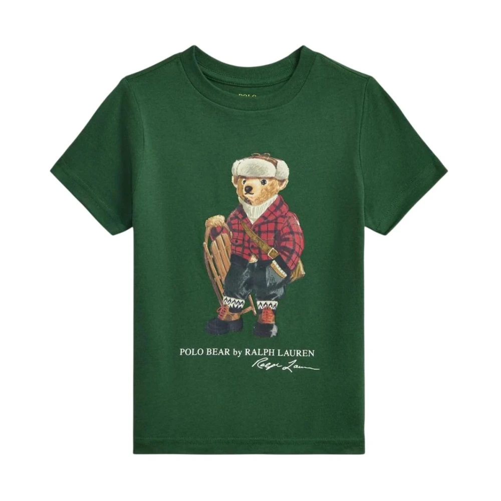 Polo Ralph Lauren Boys Green Bear Polo T-Shirt