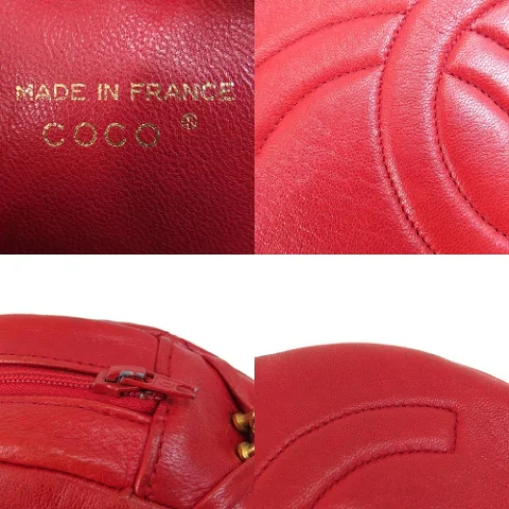Chanel Vintage Pre-owned Leather chanel-bags Red Dames