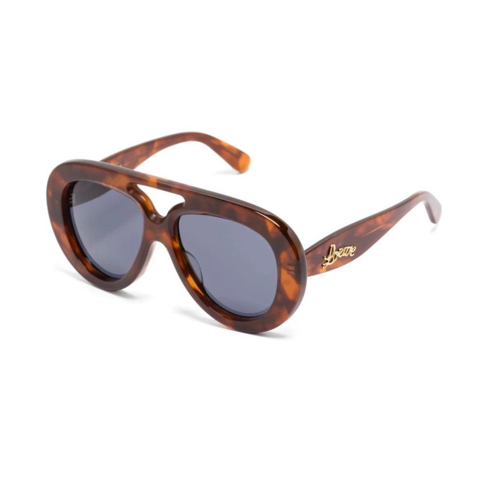 Loewe Men's Brown Sunglasses, 55 Mm, Curvy Sunglasses