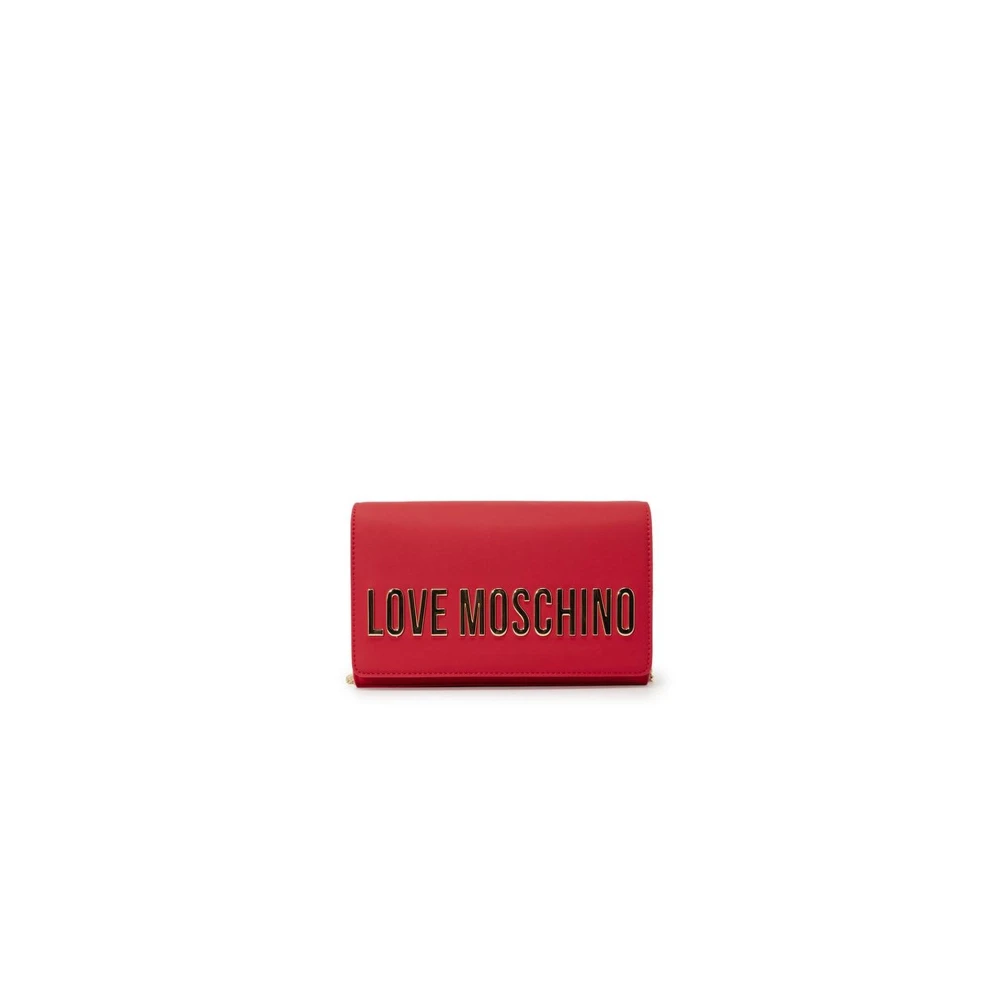 Love Moschino Faux Leather Handtas Lente Zomer Collectie Red Dames