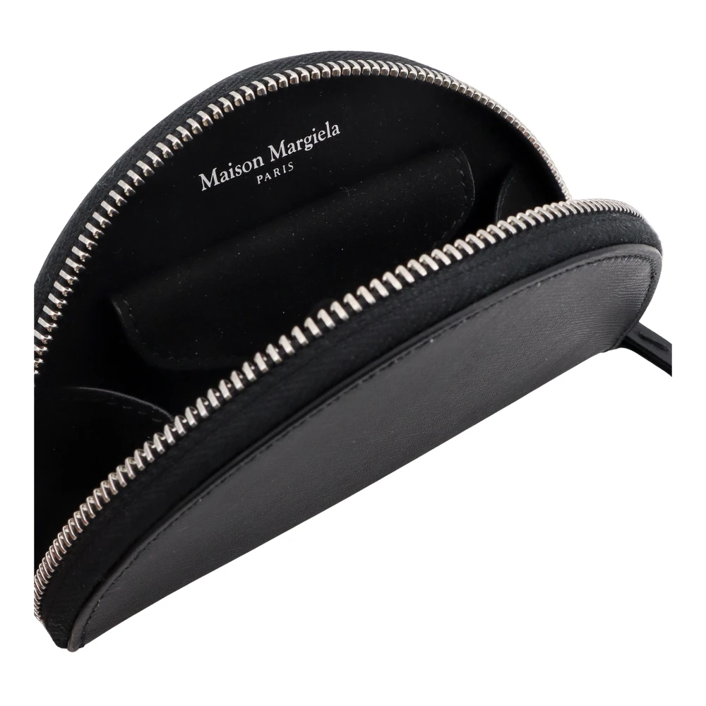 Maison Margiela Leren Micro Clutch met Vier Stiksels Black Dames