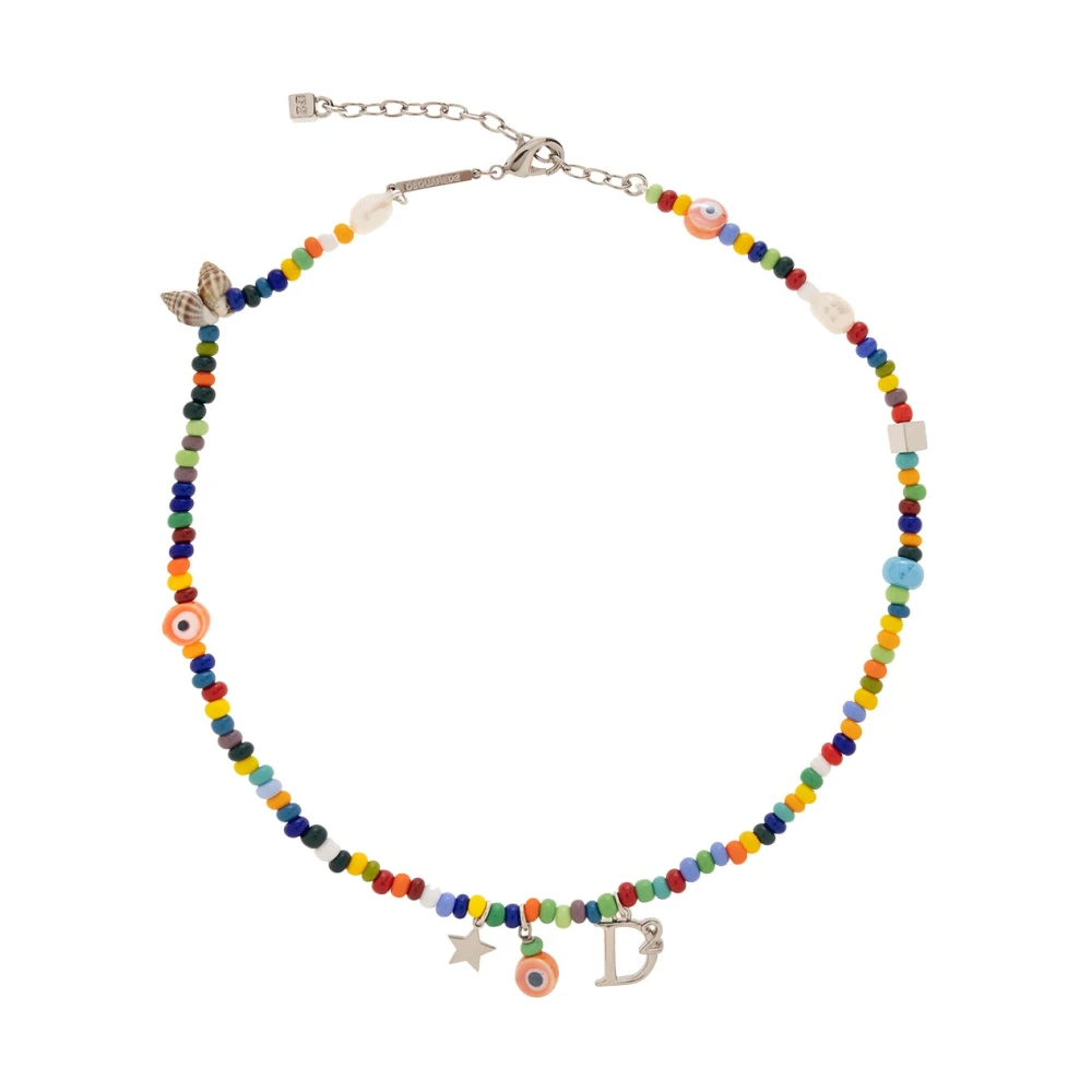 Dsquared2 Uomo Multicolor - Logo Necklace - Accessories - E - One Size