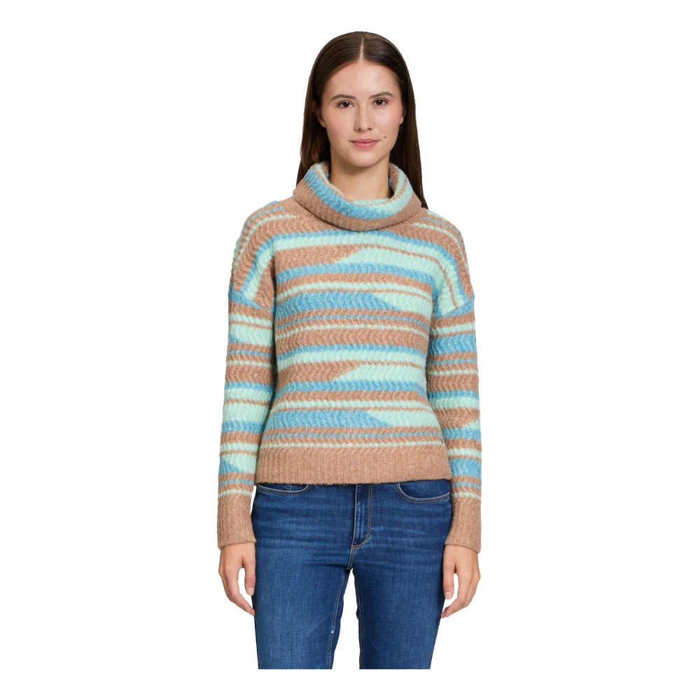 Betty & Co Gebreide trui met structuur Multicolor Dames