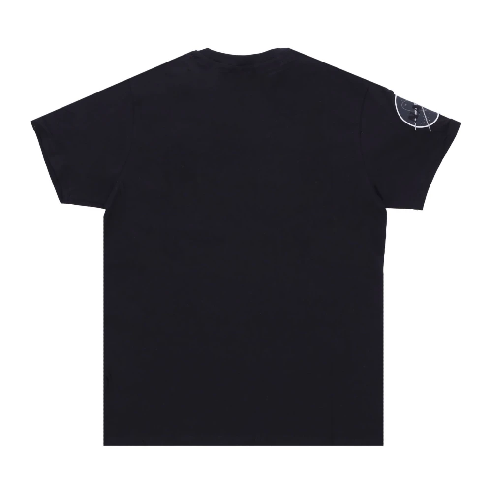 alpha industries Reflecterende Zwarte Tee met Nasa Patch Black Heren