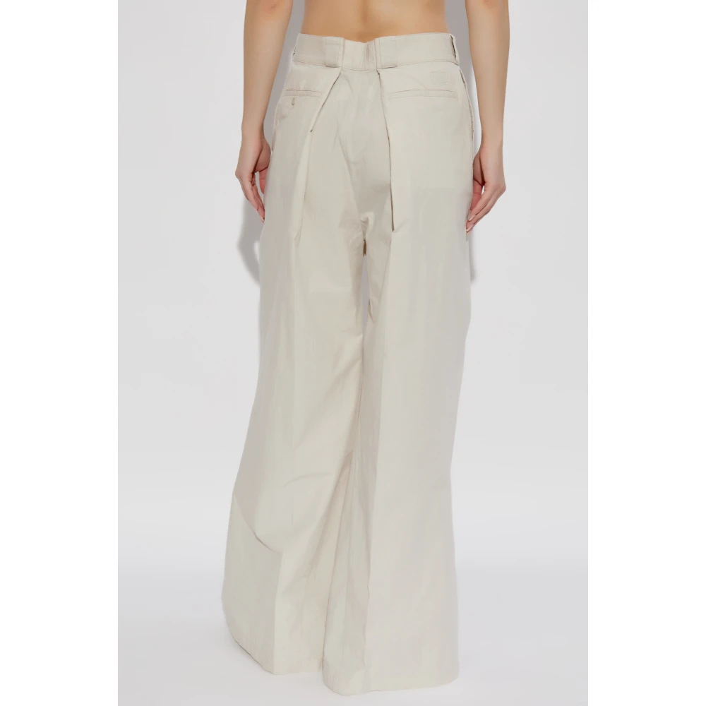 Maison Margiela Wijde broek Beige Dames