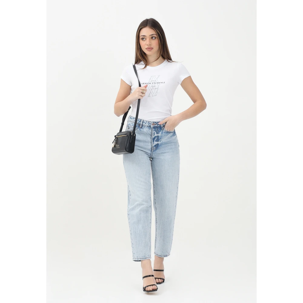 Armani Exchange Lichtblauwe Denim Jeans Blue Dames