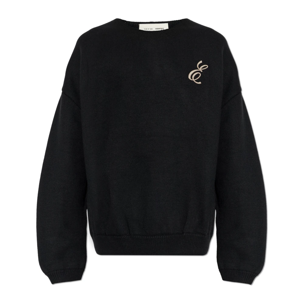 Fear Of God Men's Black Waffle Crewneck Sweater