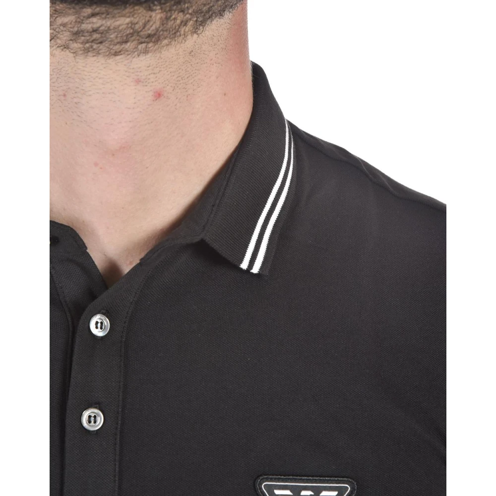 Emporio Armani Klassieke Polo Shirt voor Mannen Black Heren