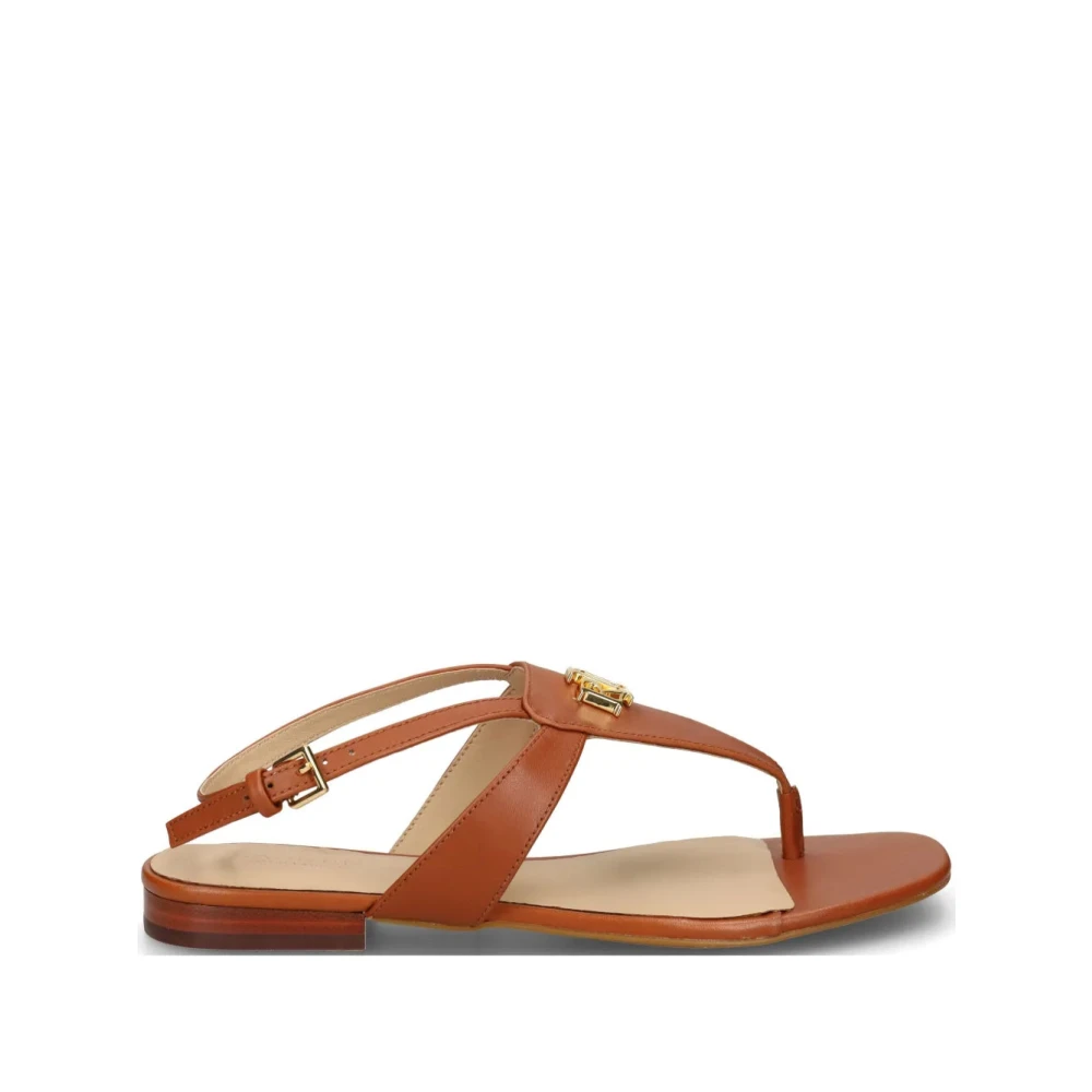Ralph Lauren Women's Brown Flat Sandals, 5 Uk, Everley Sandals Flat Sandal