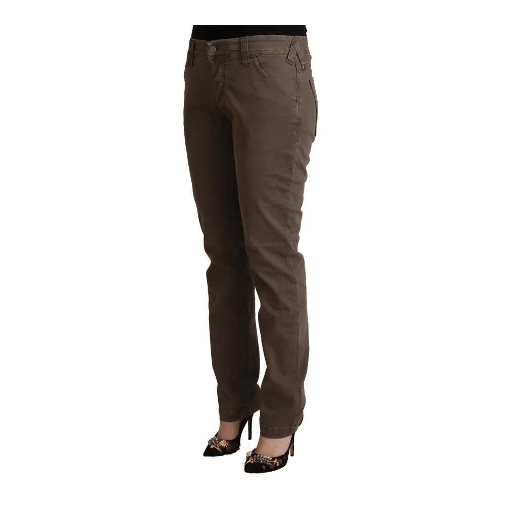 Cycle Bruine Low Waist Skinny Denim Jeans Brown Dames