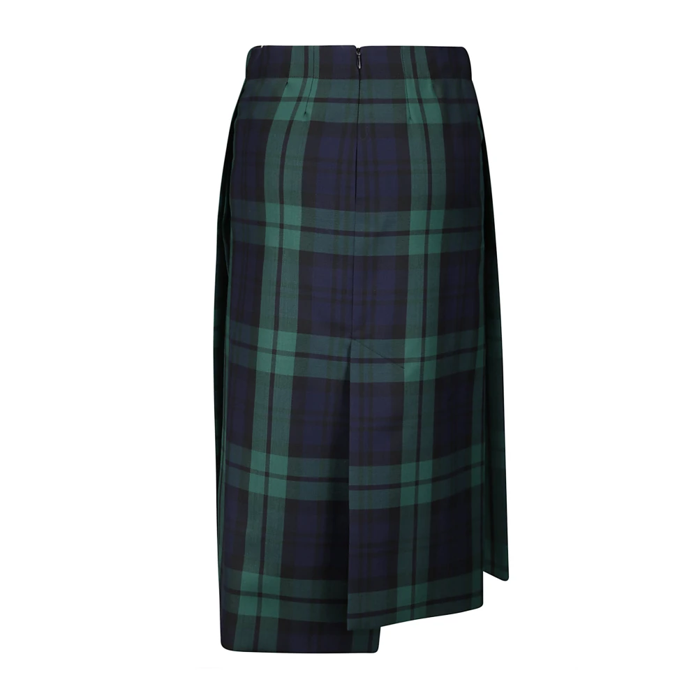 Setchu Tartan Midi Rok Multicolor Dames
