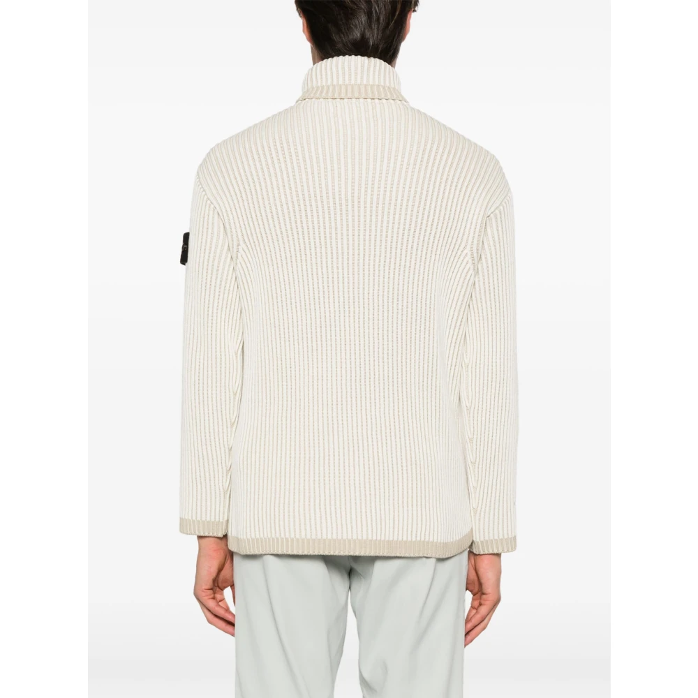 Stone Island Stijlvolle Gebreide Trui Beige Heren