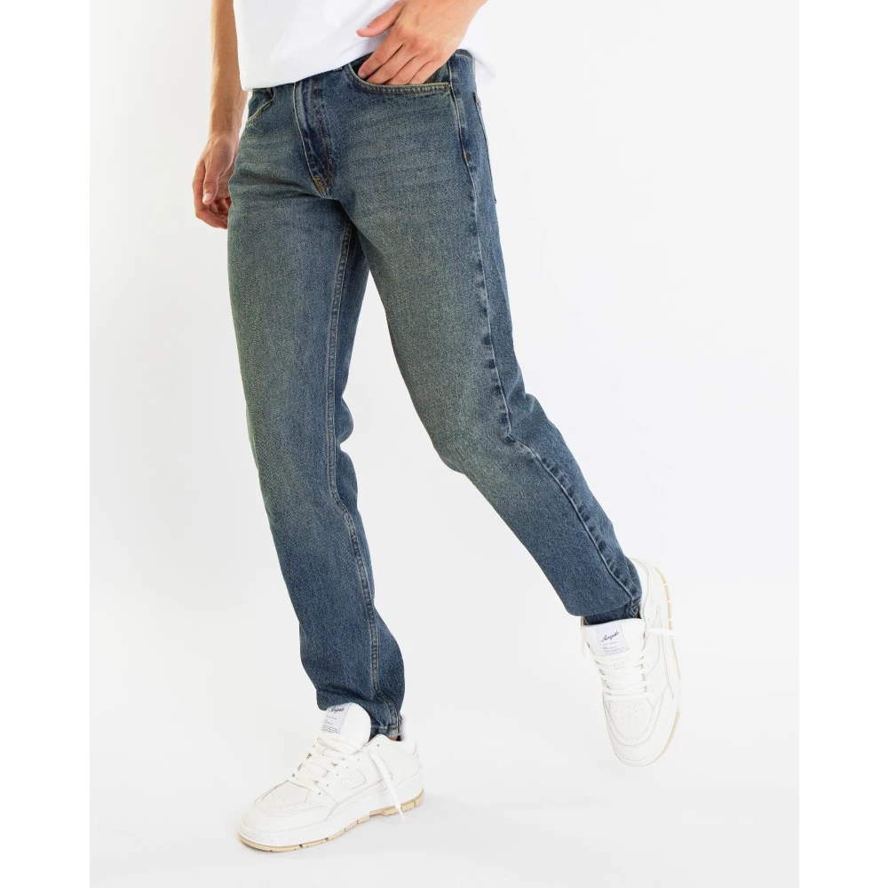 Flâneur Slim Donker Indigo Jeans Blue Heren