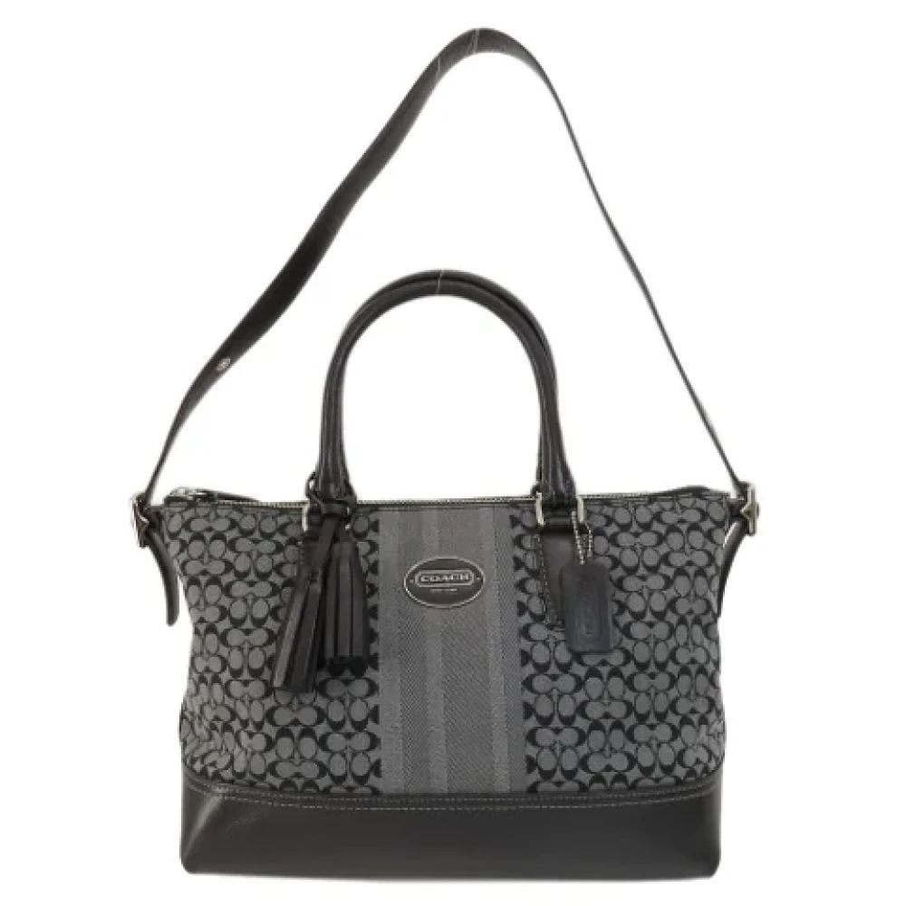 Coach Pre-owned Canvas handbags Black Dames