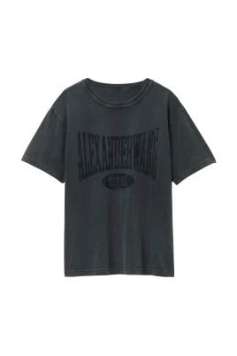 Distressed Logo Cotton Tee